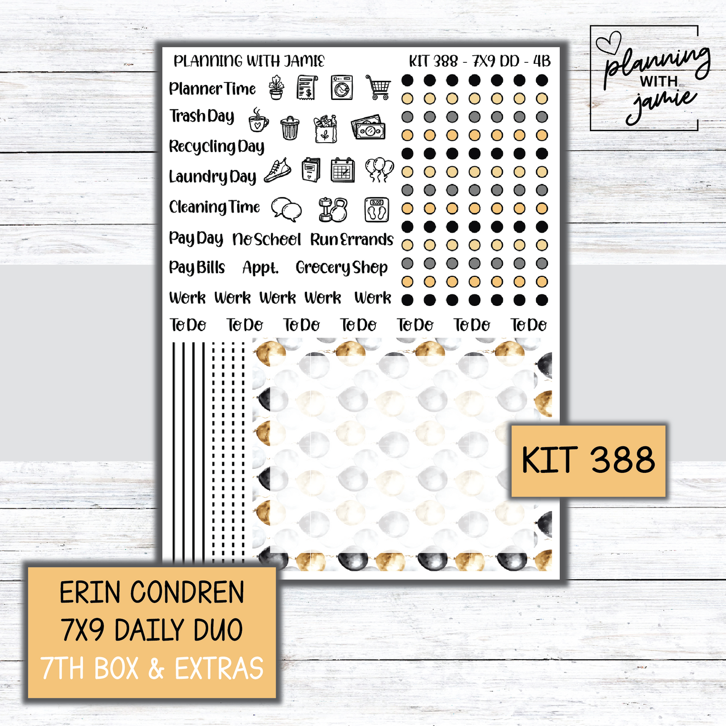 Kit 388 Erin Condren Daily Duo Sticker Kit