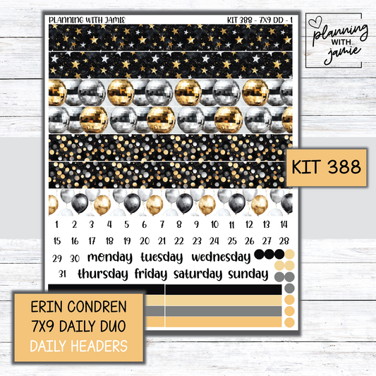 Kit 388 Erin Condren Daily Duo Sticker Kit