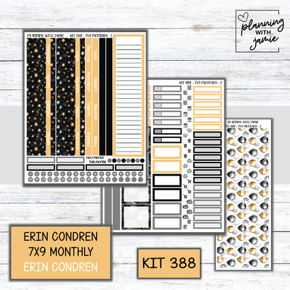 KIT 388 Erin Condren 7X9 OR A5 Monthly Kit