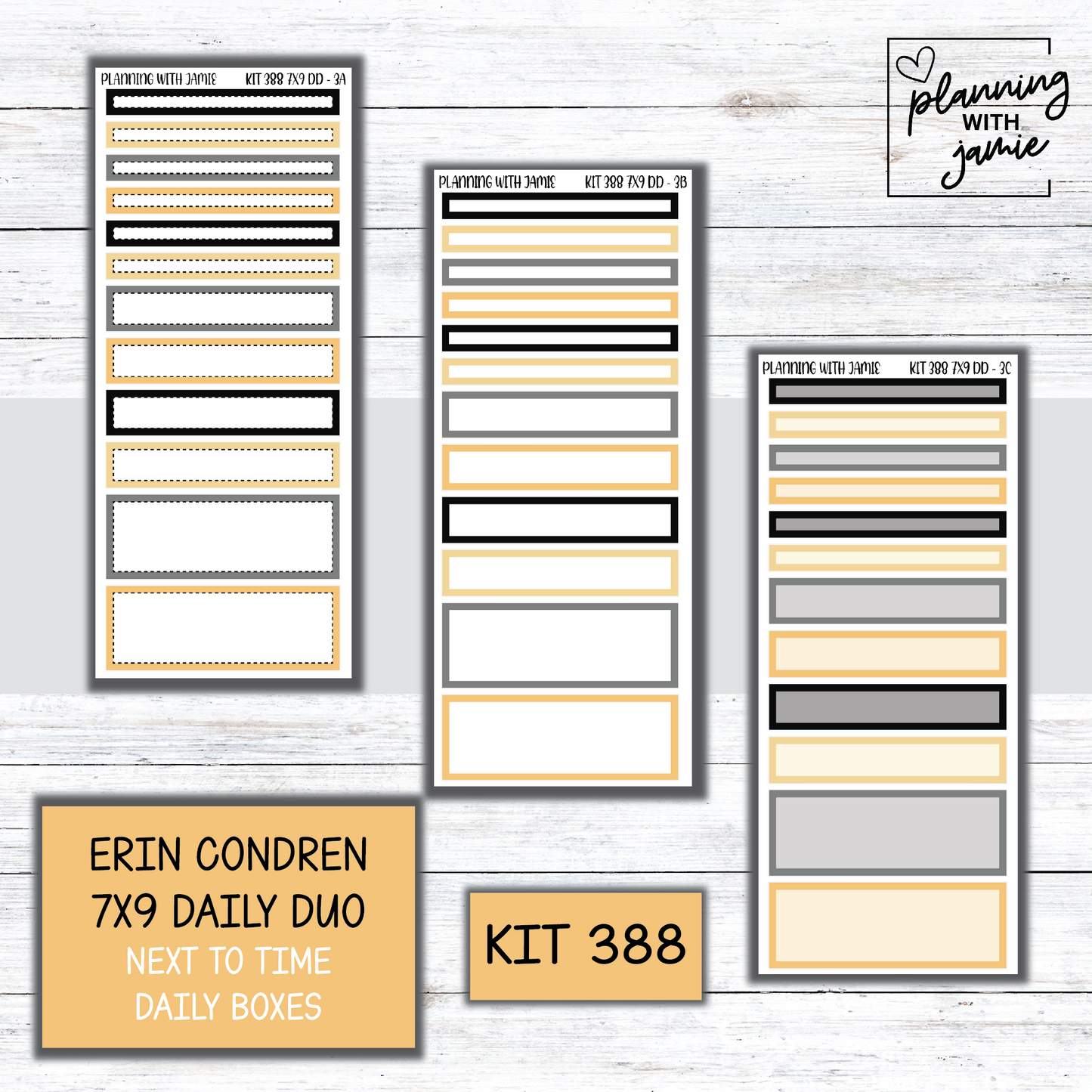 Kit 388 Erin Condren Daily Duo Sticker Kit