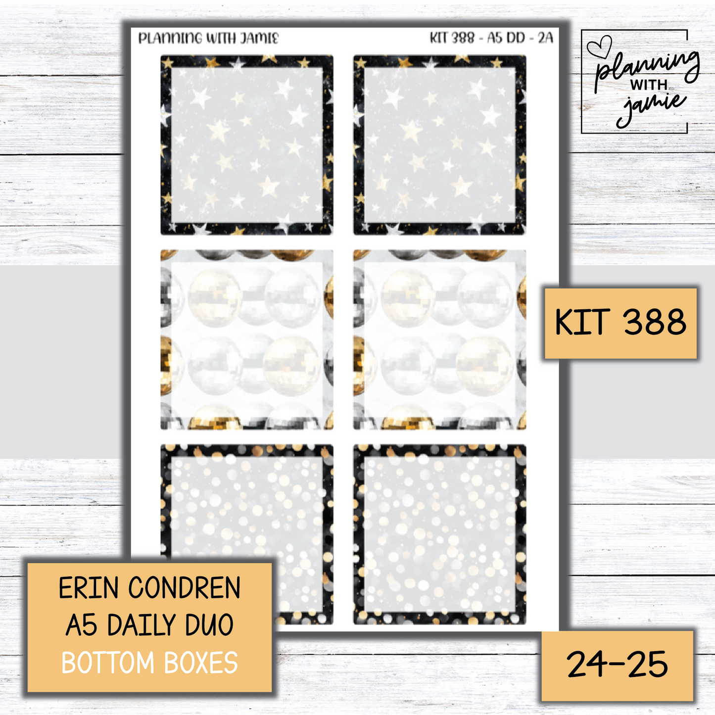 Kit 388 Erin Condren Daily Duo Sticker Kit