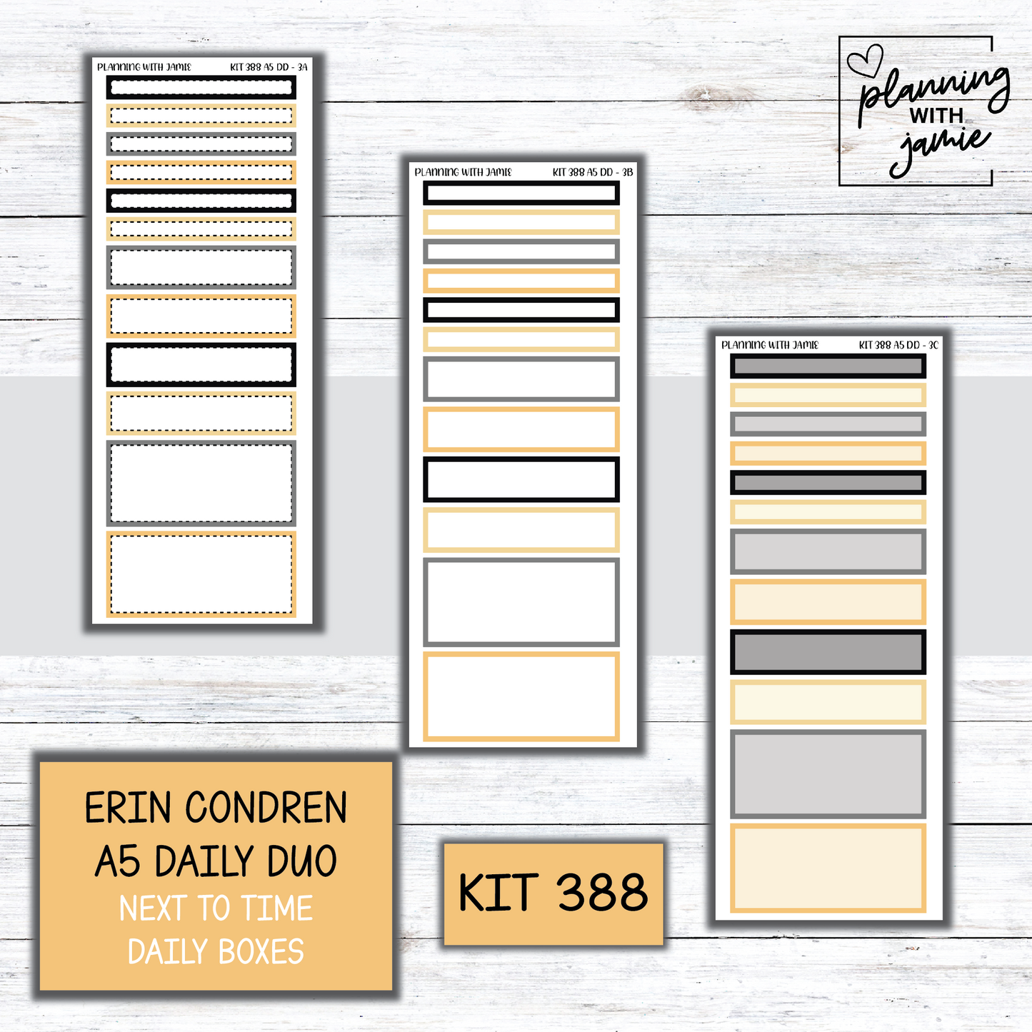 Kit 388 Erin Condren Daily Duo Sticker Kit
