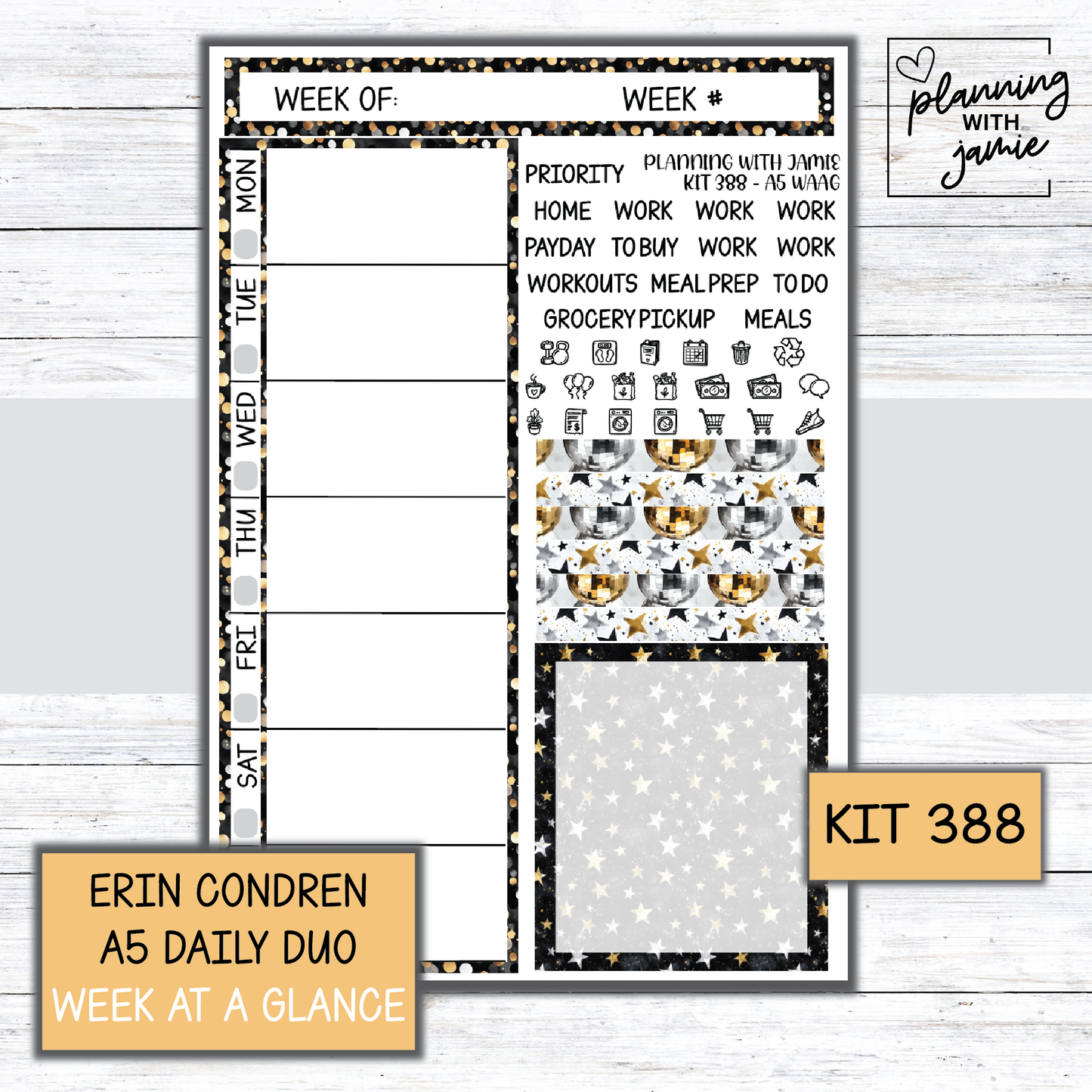 Kit 388 Week At A Glance Sticker