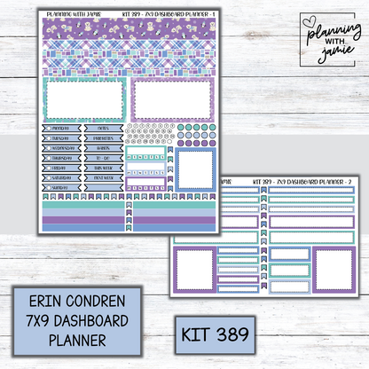Kit 389 Erin Condren Dashboard Planner Sticker Kit
