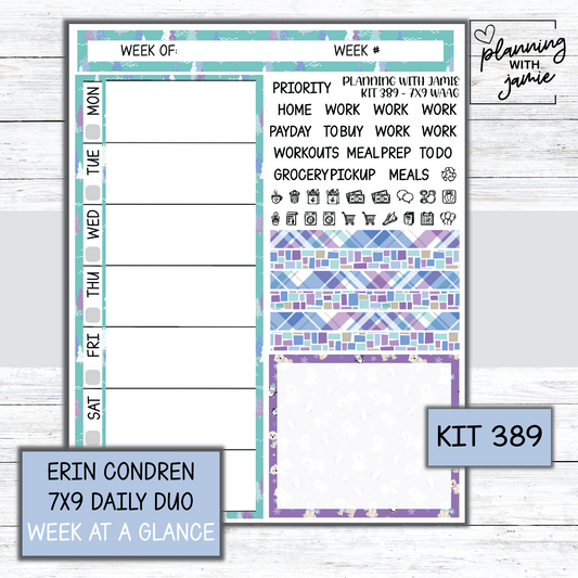 Kit 389 Week At A Glance Sticker