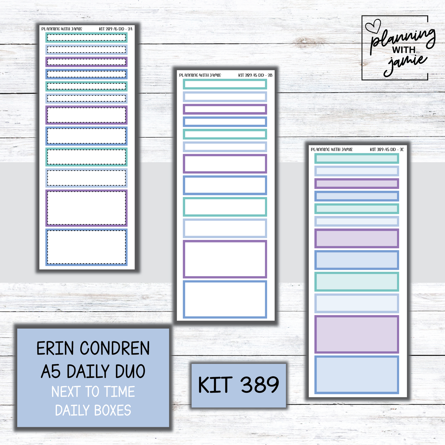 Kit 389 Erin Condren Daily Duo Sticker Kit