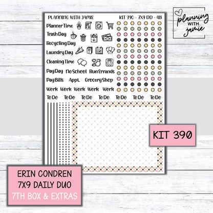 Kit 390 Erin Condren Daily Duo Sticker Kit