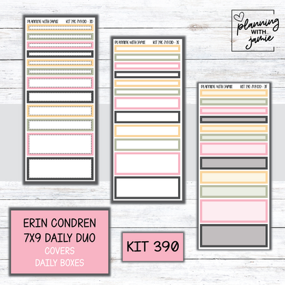 Kit 390 Erin Condren Daily Duo Sticker Kit