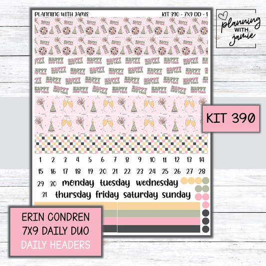 Kit 390 Erin Condren Daily Duo Sticker Kit
