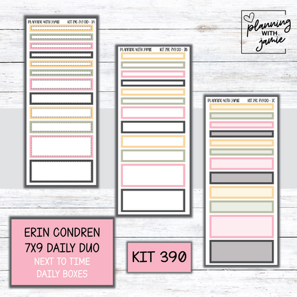 Kit 390 Erin Condren Daily Duo Sticker Kit