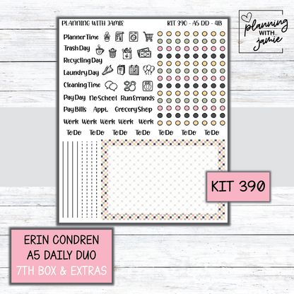 Kit 390 Erin Condren Daily Duo Sticker Kit