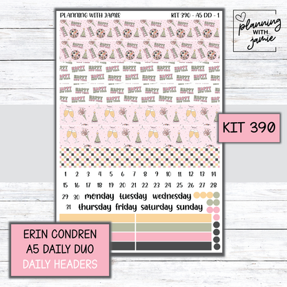Kit 390 Erin Condren Daily Duo Sticker Kit