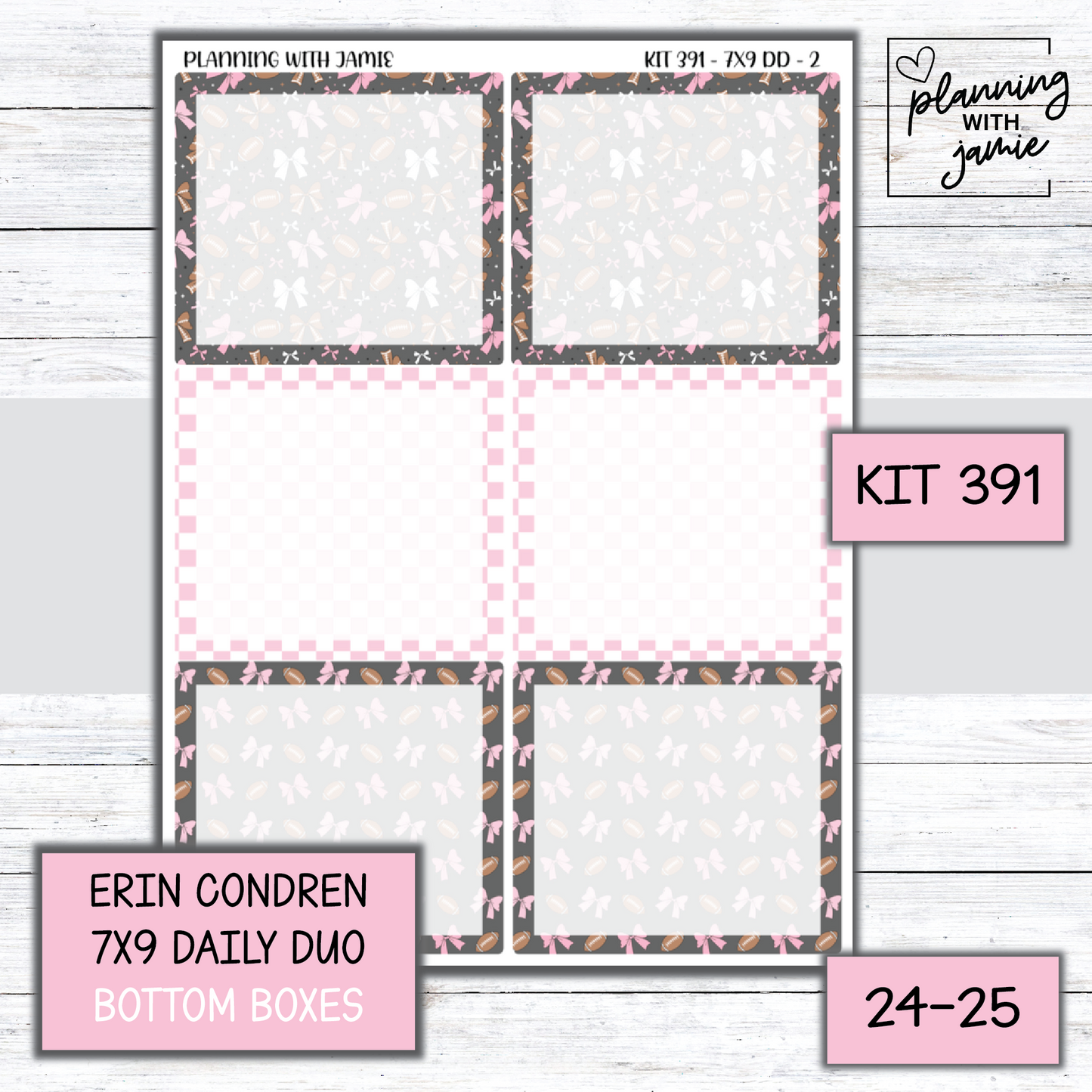 Kit 391 Erin Condren Daily Duo Sticker Kit