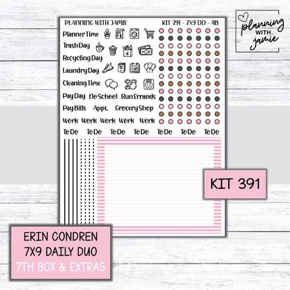 Kit 391 Erin Condren Daily Duo Sticker Kit