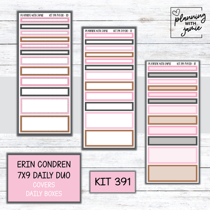 Kit 391 Erin Condren Daily Duo Sticker Kit