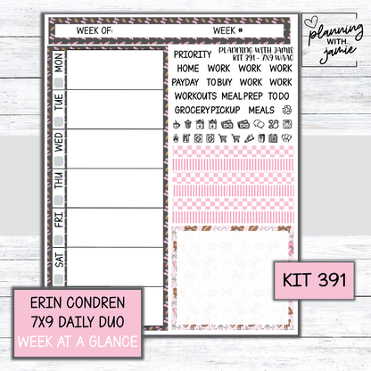 Kit 391 Week At A Glance Sticker