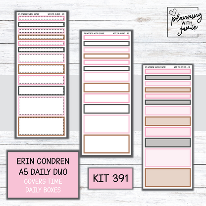 Kit 391 Erin Condren Daily Duo Sticker Kit