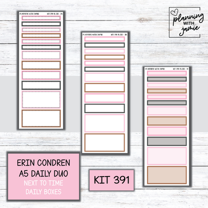 Kit 391 Erin Condren Daily Duo Sticker Kit