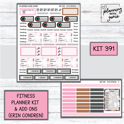 Kit 391 Weekly Fitness Sticker Kit