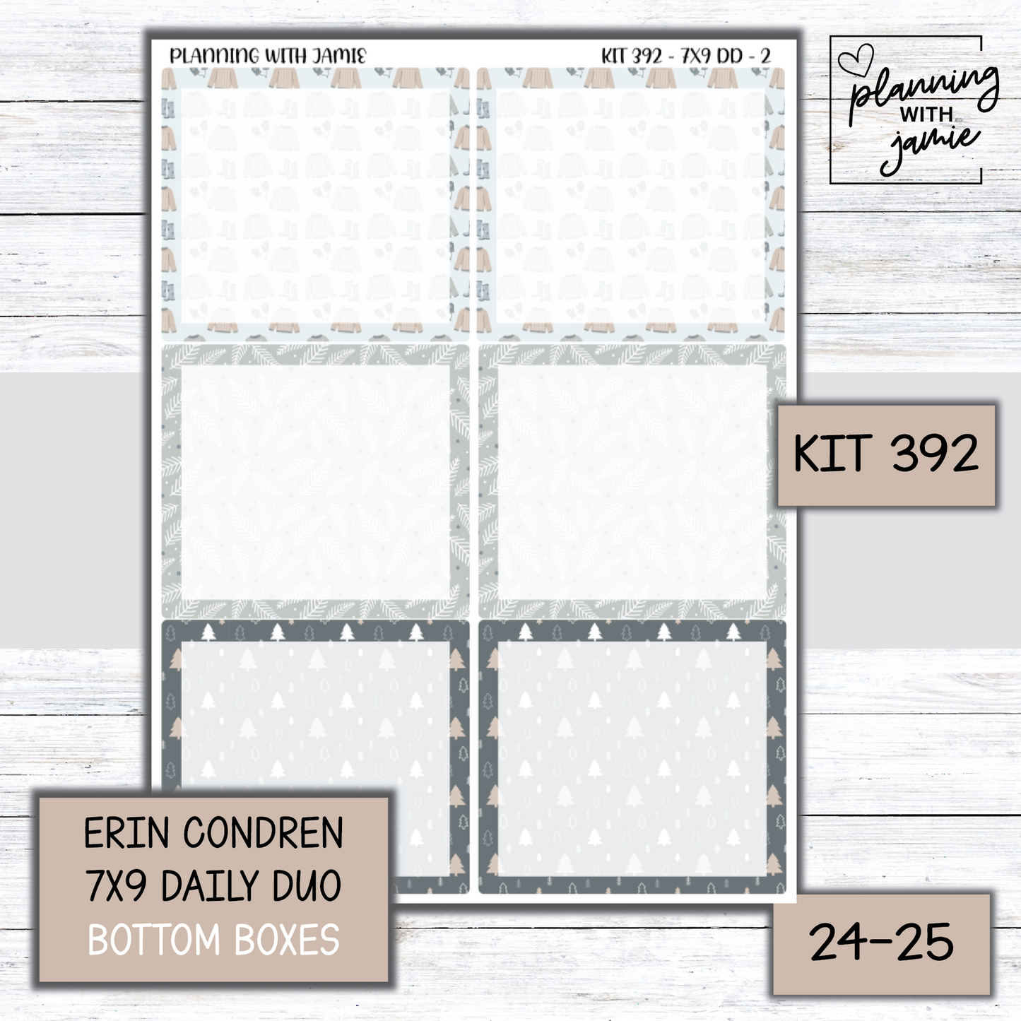 Kit 392 Erin Condren Daily Duo Sticker Kit