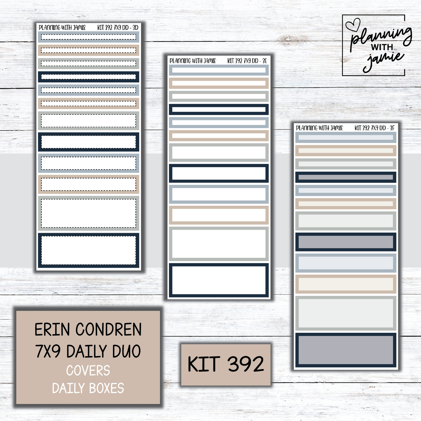 Kit 392 Erin Condren Daily Duo Sticker Kit