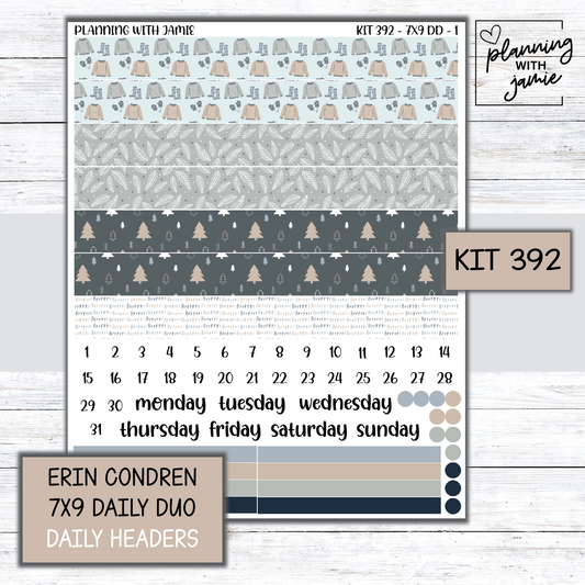 Kit 392 Erin Condren Daily Duo Sticker Kit
