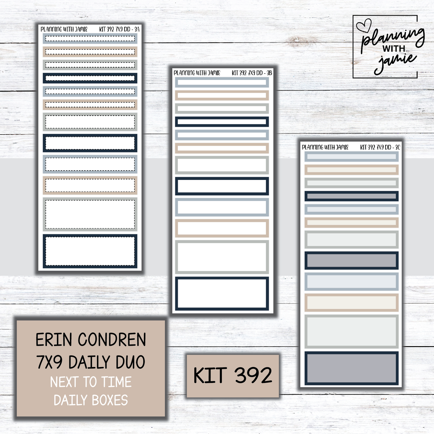 Kit 392 Erin Condren Daily Duo Sticker Kit