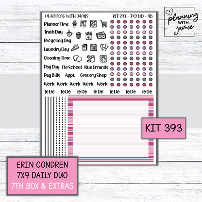 Kit 393 Erin Condren Daily Duo Sticker Kit