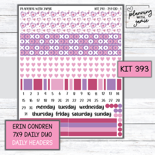 Kit 393 Erin Condren Daily Duo Sticker Kit
