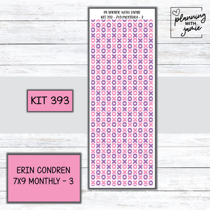 KIT 393 Erin Condren 7X9 OR A5 Monthly Kit