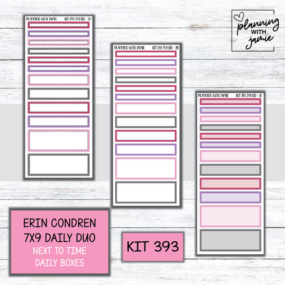 Kit 393 Erin Condren Daily Duo Sticker Kit