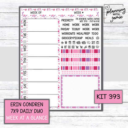 Kit 393 Week At A Glance Sticker