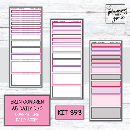 Kit 393 Erin Condren Daily Duo Sticker Kit