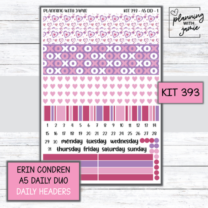 Kit 393 Erin Condren Daily Duo Sticker Kit