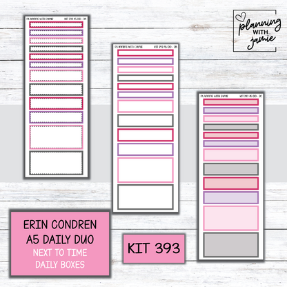 Kit 393 Erin Condren Daily Duo Sticker Kit