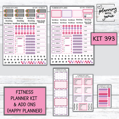 Kit 393 Weekly Fitness Sticker Kit