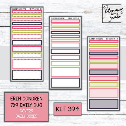 Kit 394 Erin Condren Daily Duo Sticker Kit