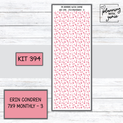 KIT 394 Erin Condren 7X9 OR A5 Monthly Kit