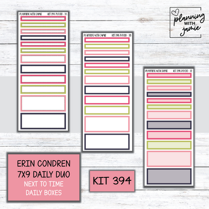 Kit 394 Erin Condren Daily Duo Sticker Kit