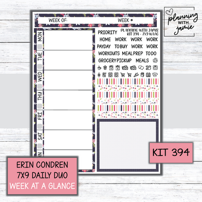 Kit 394 Week At A Glance Sticker
