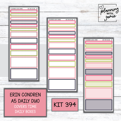 Kit 394 Erin Condren Daily Duo Sticker Kit