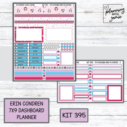Kit 395 Erin Condren Dashboard Planner Sticker Kit