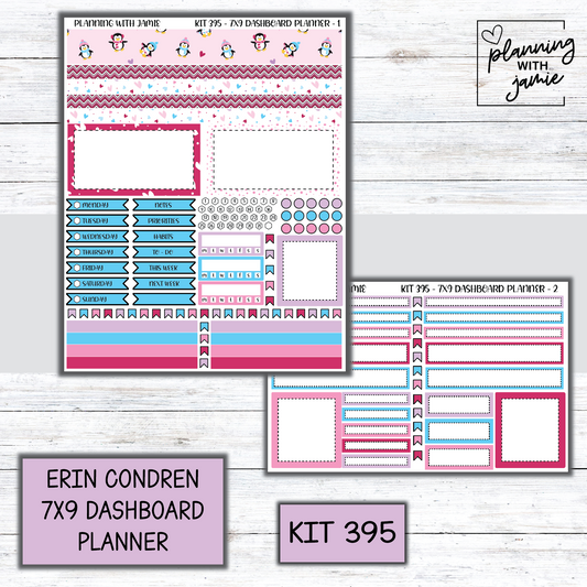 Kit 395 Erin Condren Dashboard Planner Sticker Kit