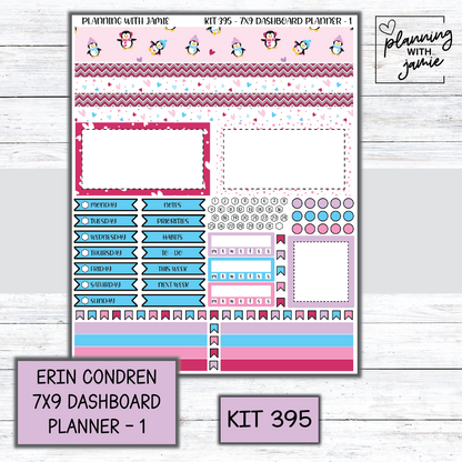 Kit 395 Erin Condren Dashboard Planner Sticker Kit