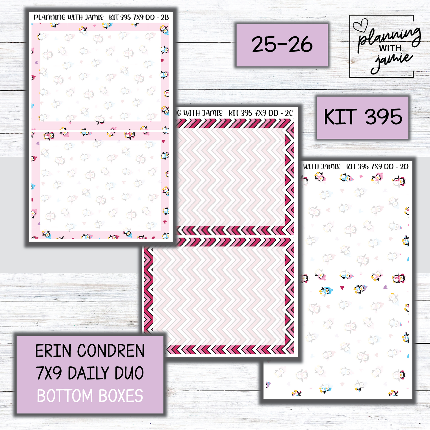 Kit 395 Erin Condren Daily Duo Sticker Kit