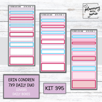 Kit 395 Erin Condren Daily Duo Sticker Kit