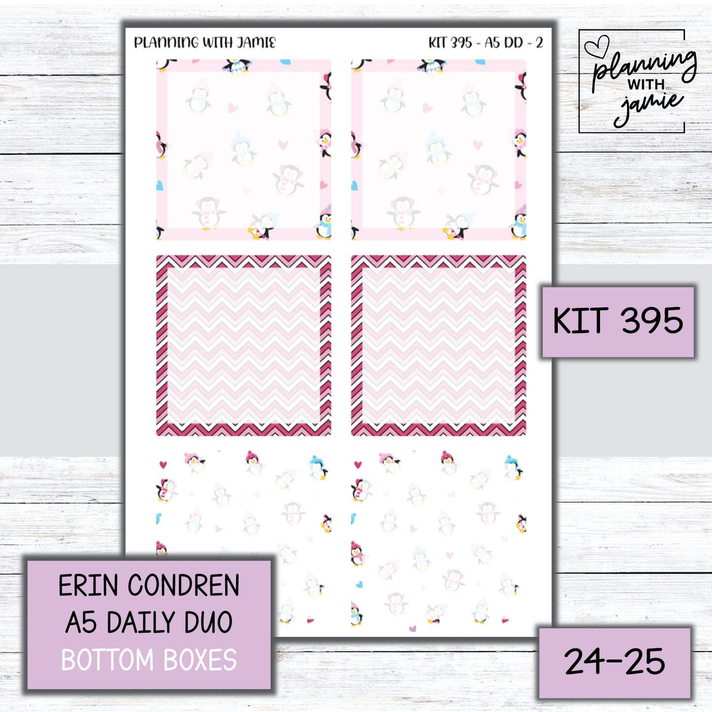 Kit 395 Erin Condren Daily Duo Sticker Kit