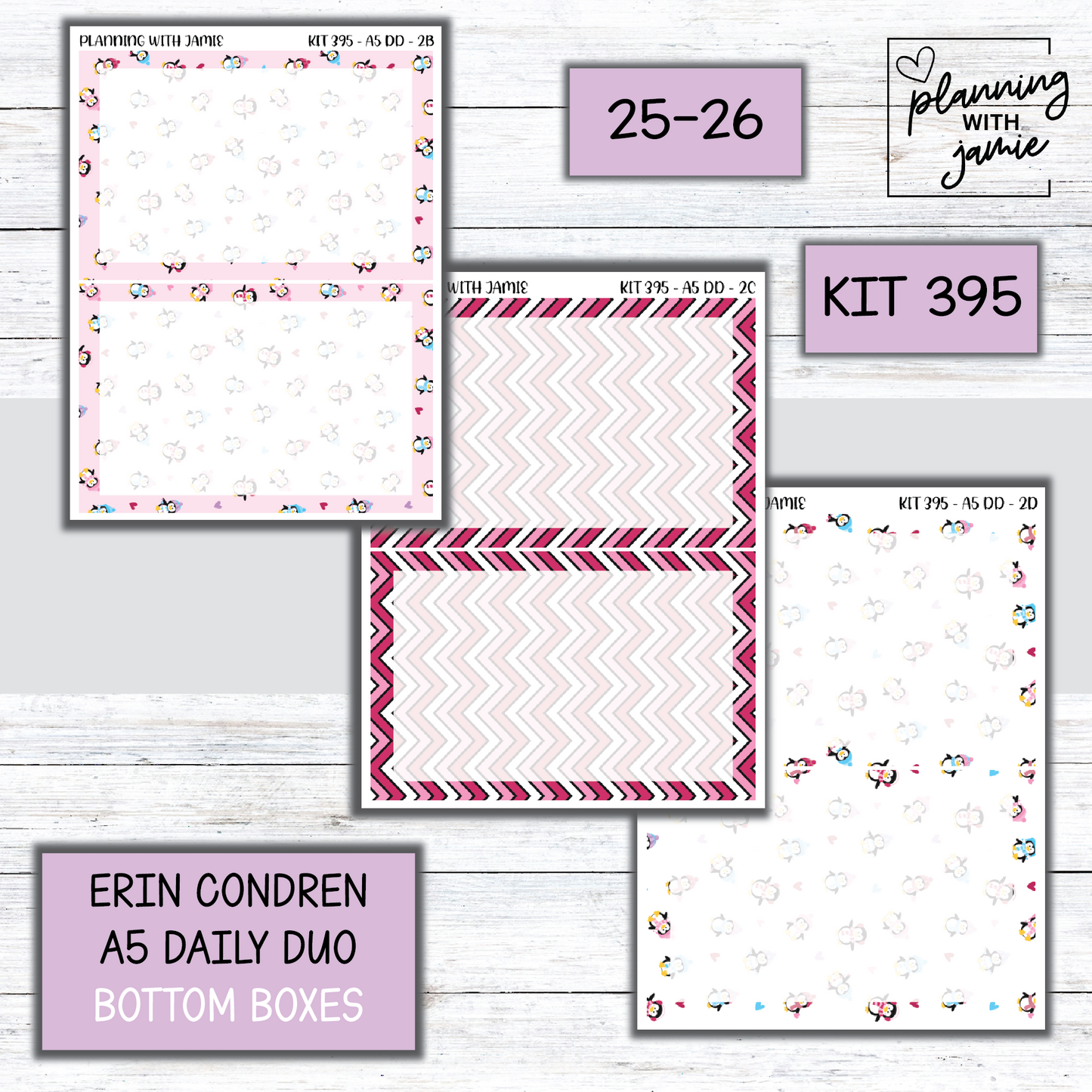 Kit 395 Erin Condren Daily Duo Sticker Kit