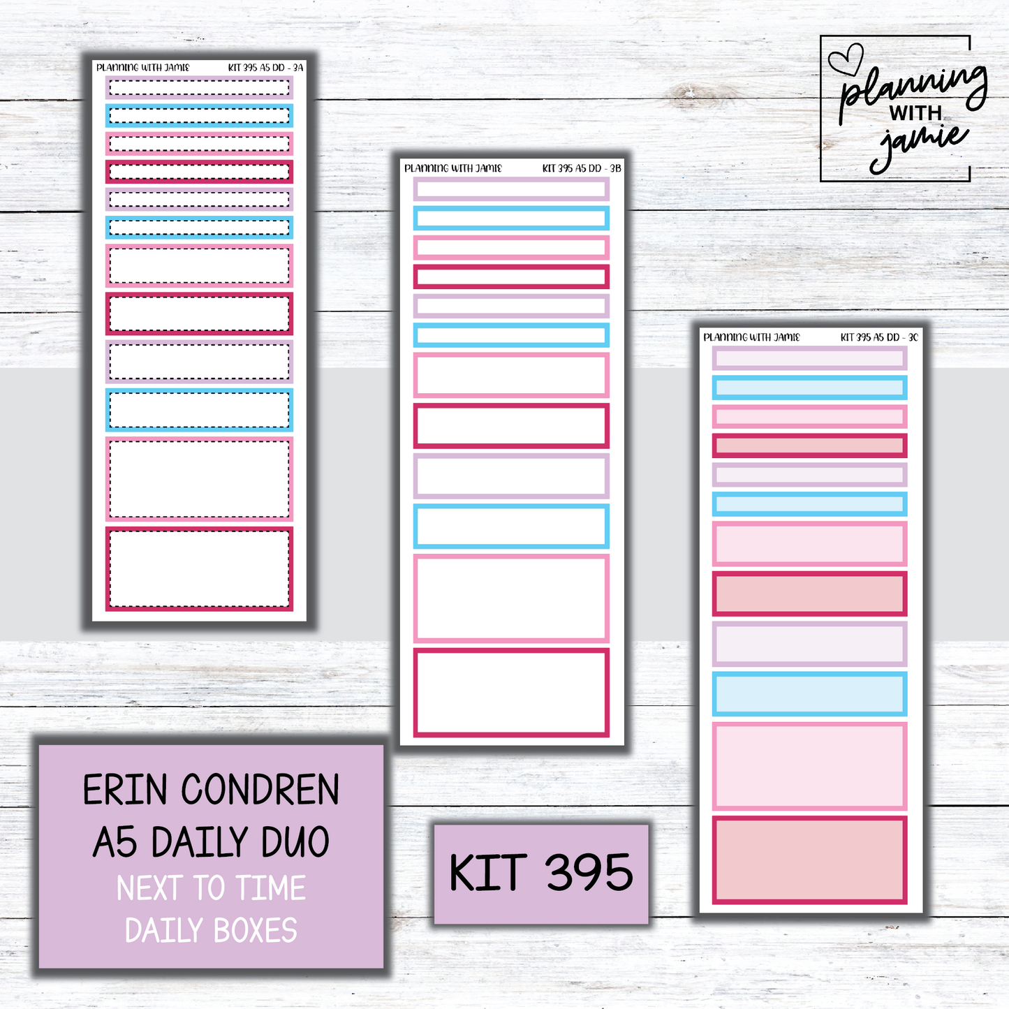 Kit 395 Erin Condren Daily Duo Sticker Kit