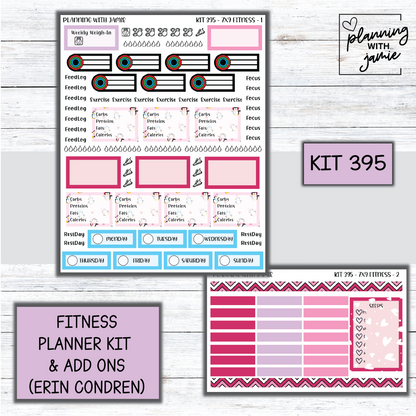 Kit 395 Weekly Fitness Sticker Kit